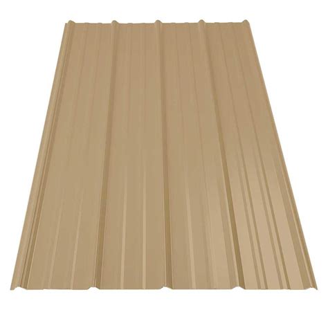 tan metal roofing panels